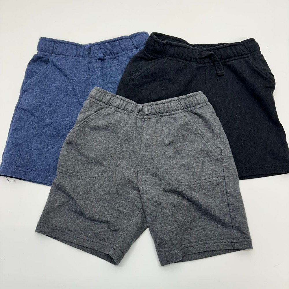 Cat & Jack Knit Drawstring Shorts Lot of 3 Boy's Size 5T